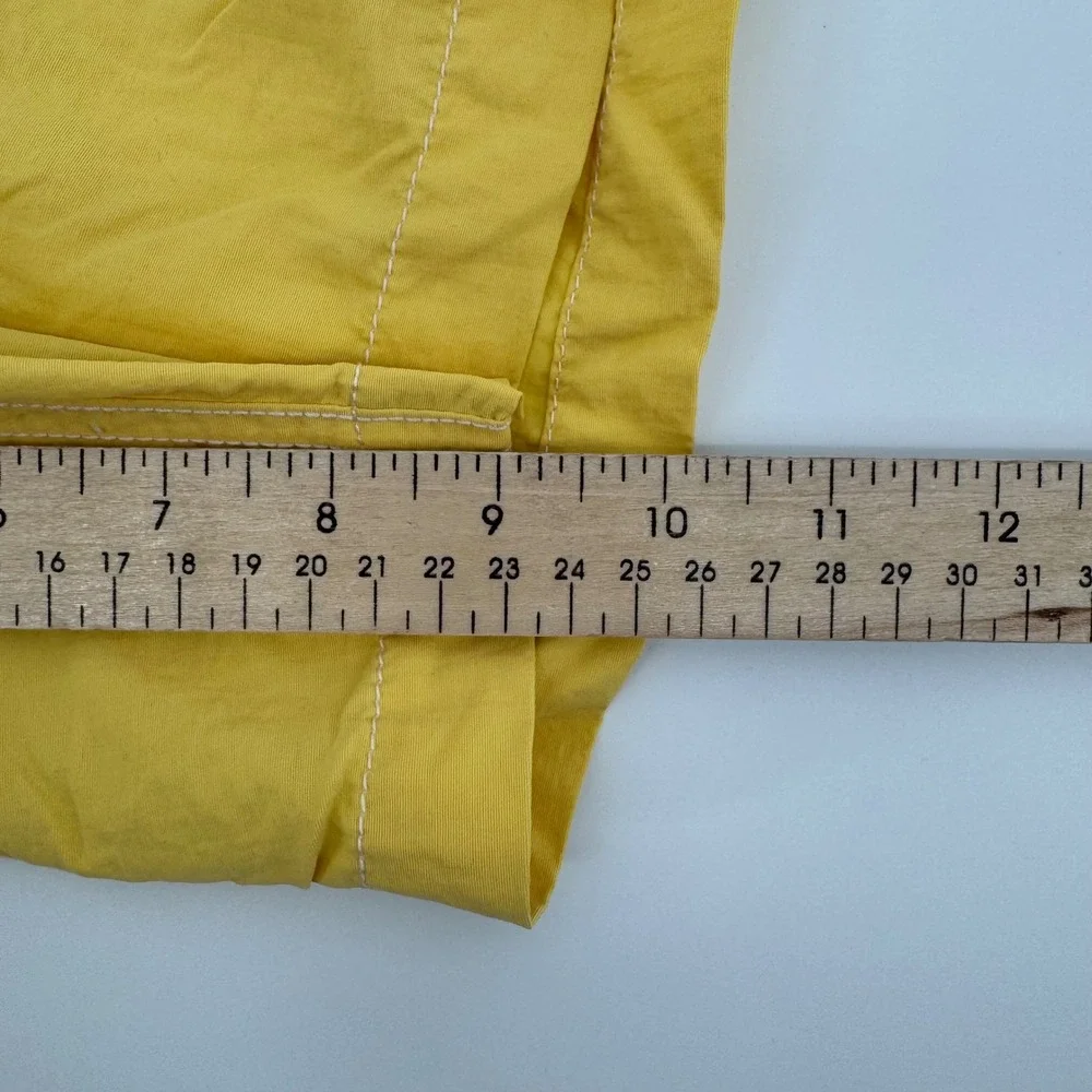Polo Ralph Lauren Swim Trunks Men L Yellow Cargo Pocket Mesh Lined Nylon